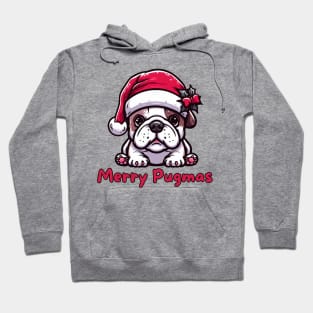 Merry Pugmas Funny Christmas Pug Dog Pet Puppy Xmas Secret  Santa Hoodie